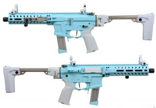G&G Macaron Blue FAR9 Rapid Folding PCC AEG Rifle by G&G